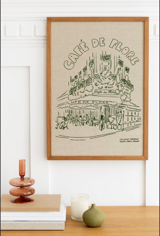 Cafe de Flore Art Print (digital download)
