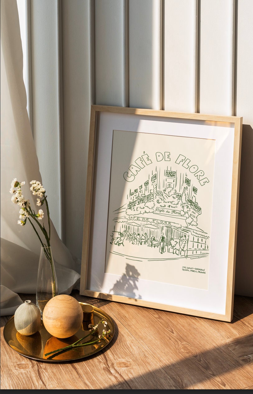 Cafe de Flore Art Print (digital download)