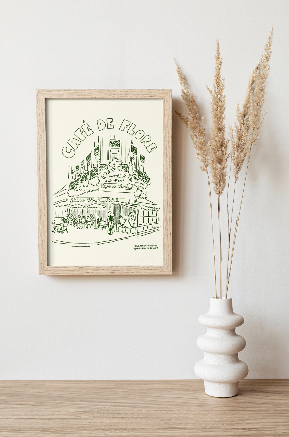 Cafe de Flore Art Print (digital download)
