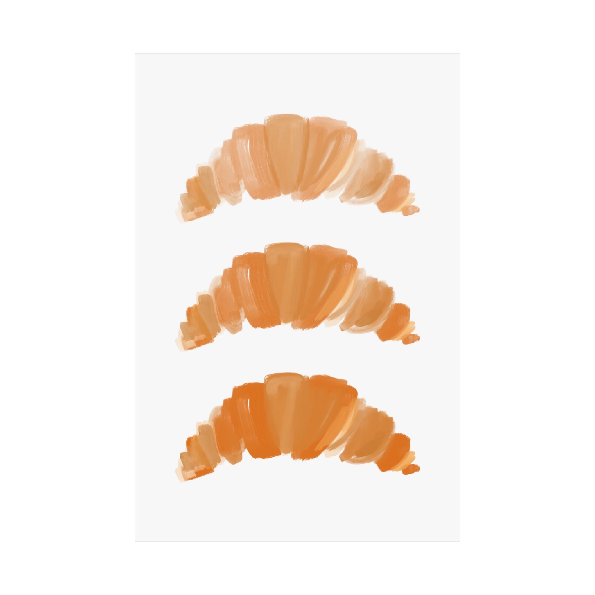 3 Croissants print