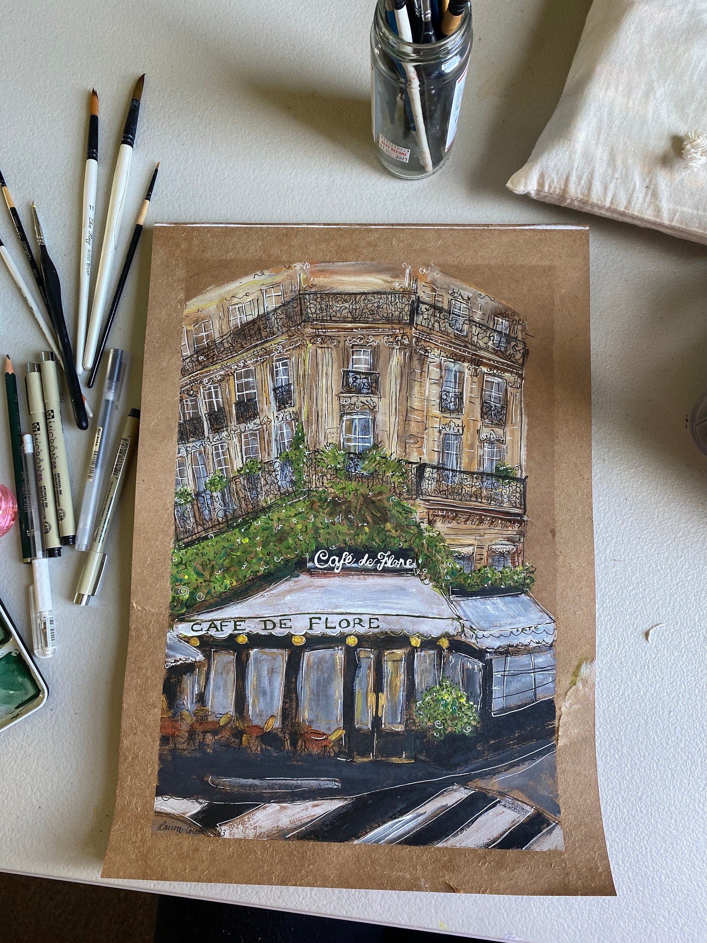 Café de Flore art print