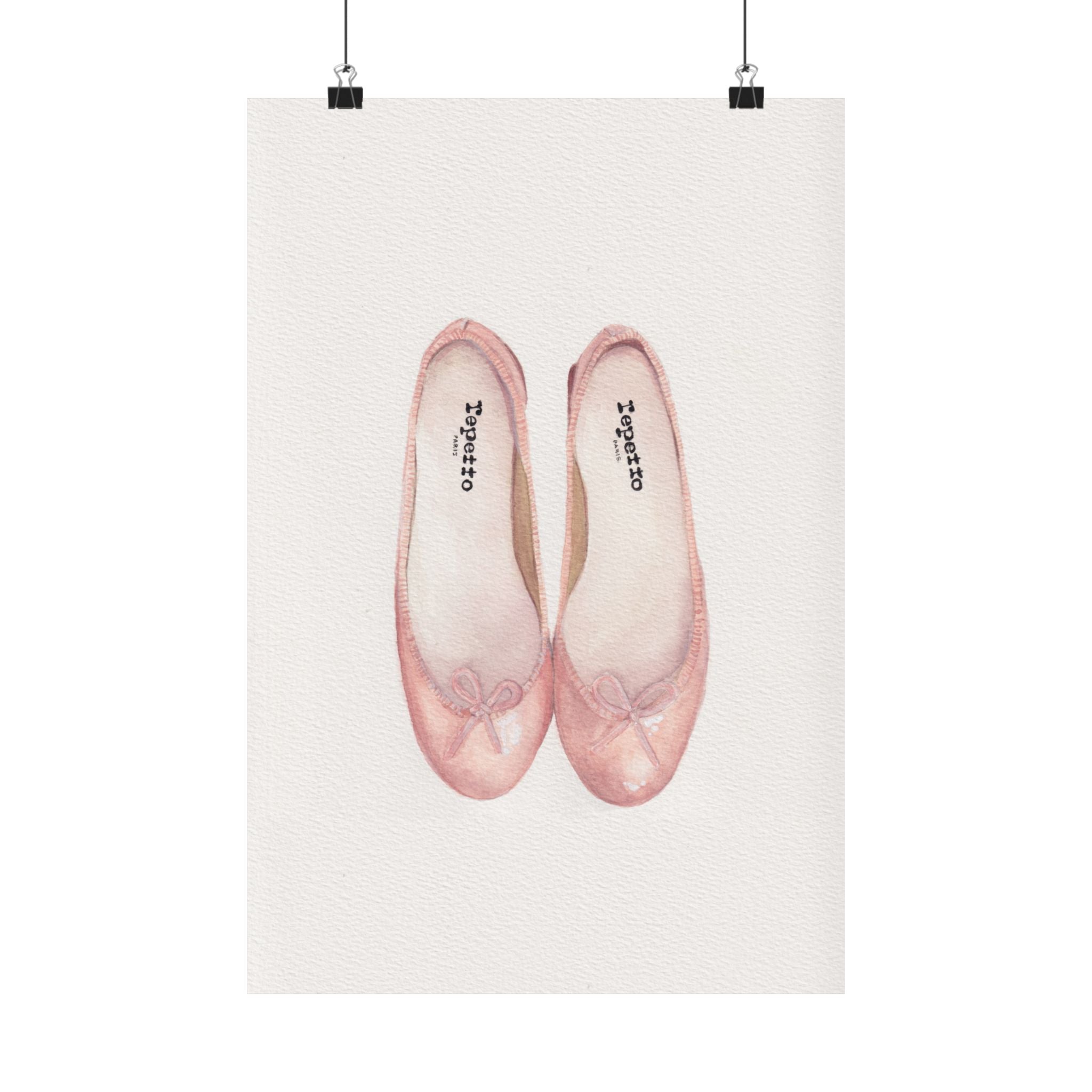Repetto ballet flats art print