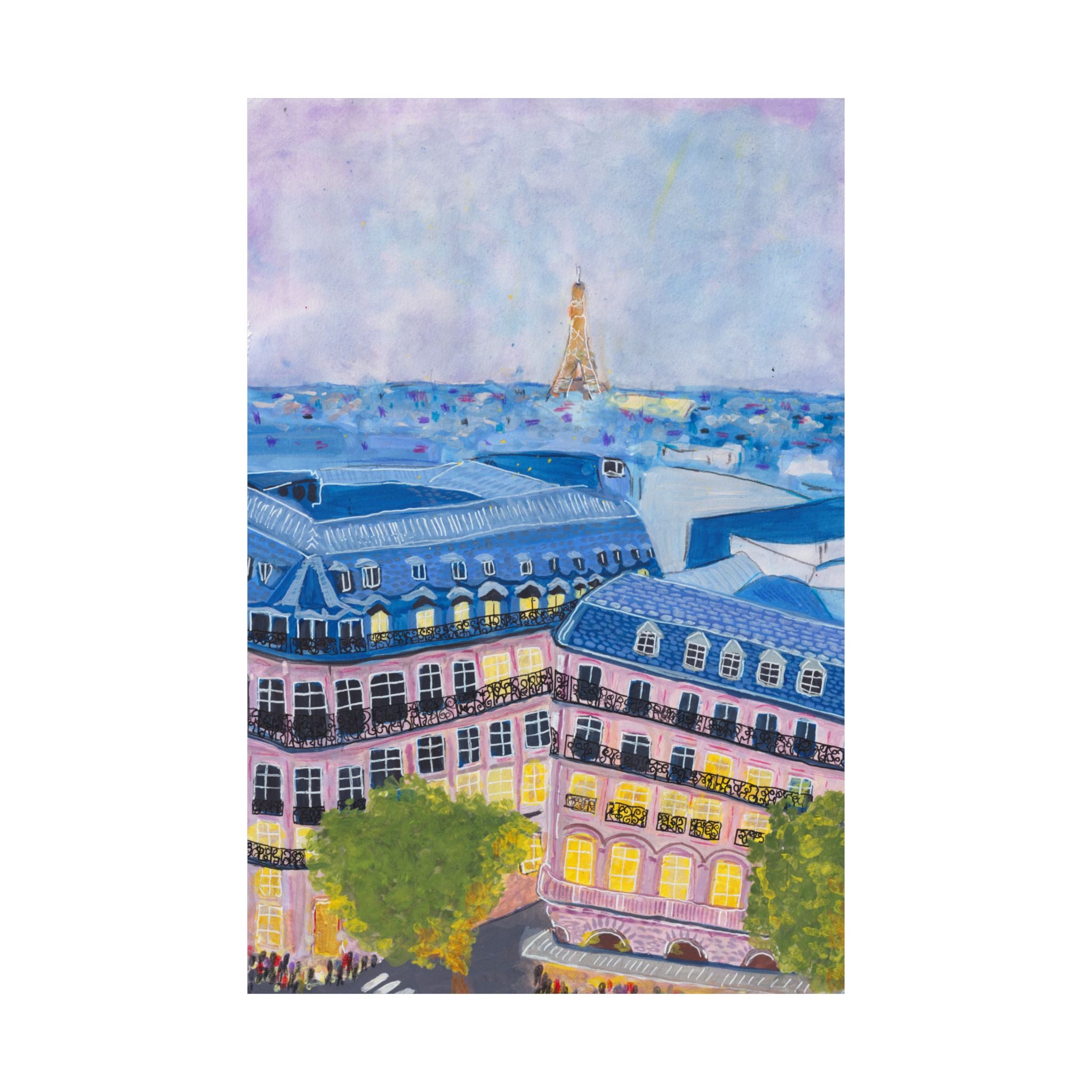 "Twilight in Paris" art print