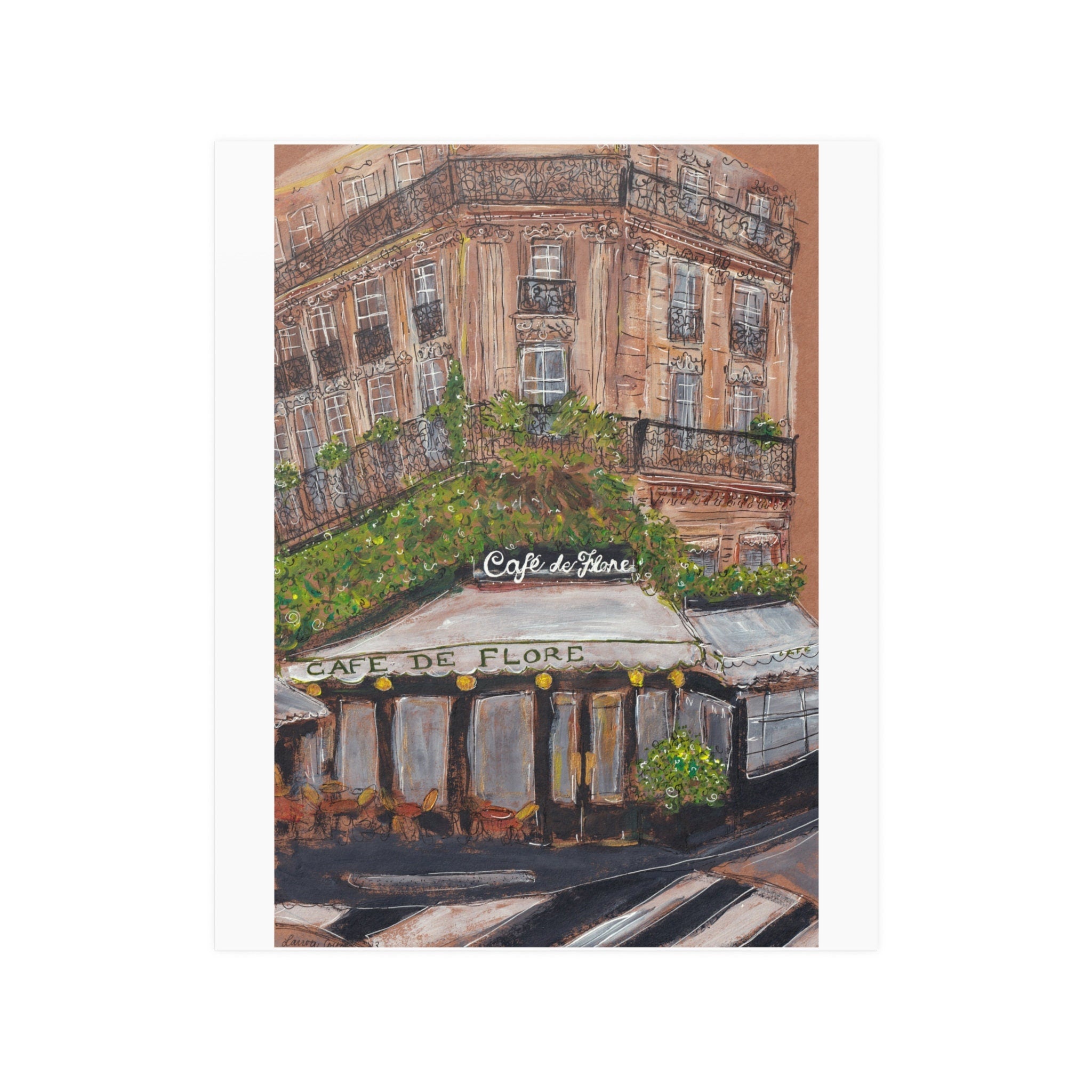 Café de Flore art print